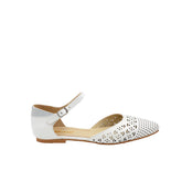 Pantofi Dama din Piele Naturala,Dally,albi